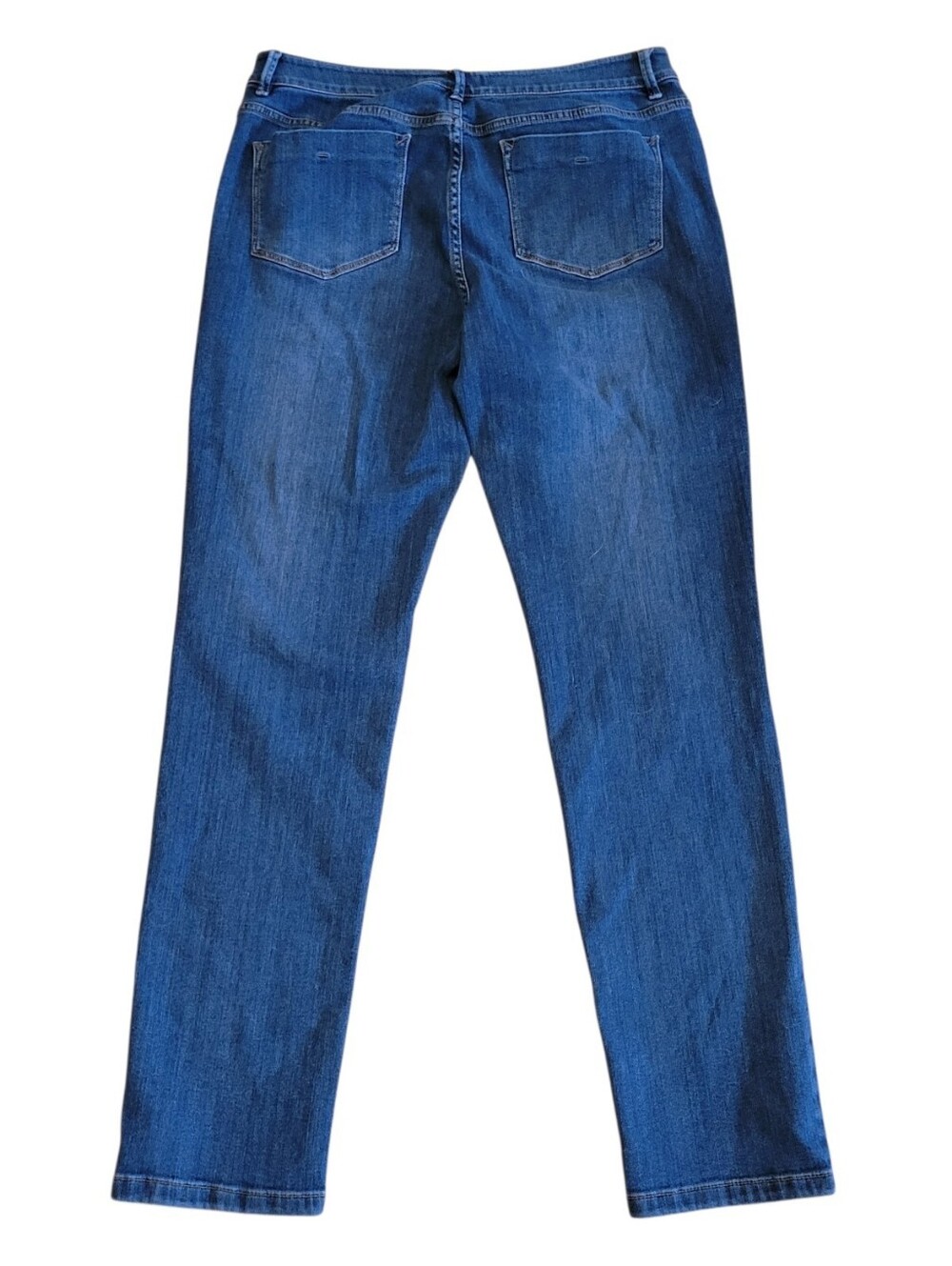 J. Jill Blue Weekender Straight Leg Denim Jeans Size 10 - Picture 3 of 4